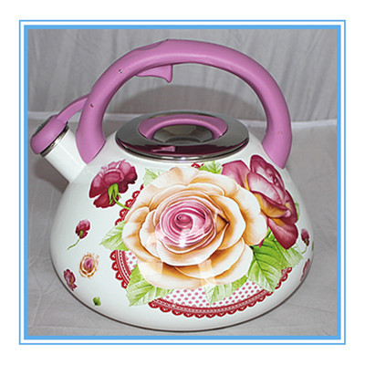 廠家直銷優(yōu)質(zhì)3.0L搪瓷鳴笛壺 琺瑯工藝，特價(jià)批發(fā)盡在蘭溪市小毛百貨